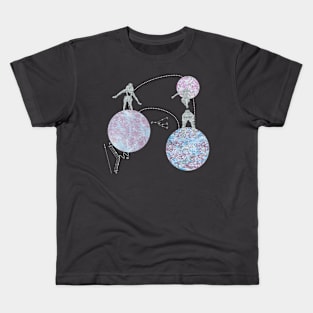 Vintage Leptons in Space! Kids T-Shirt